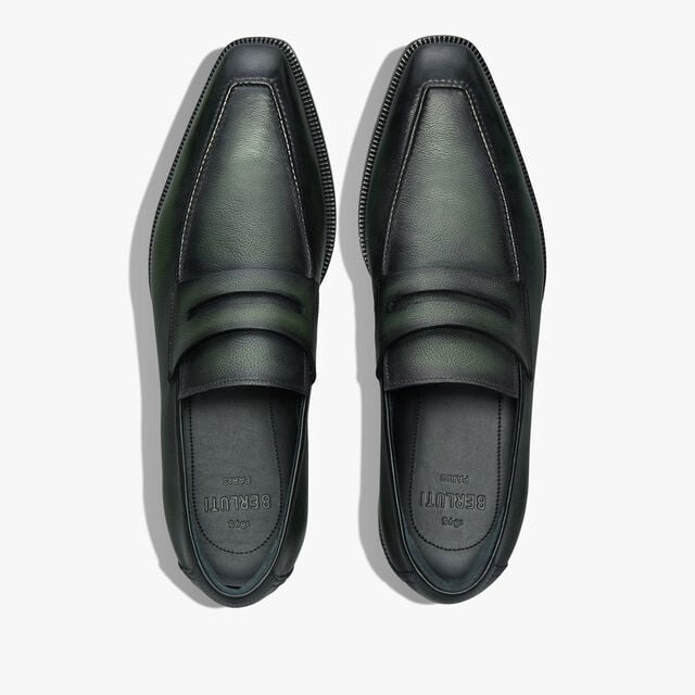 Mocassin Andy Démesure Neo Flex En Cuir De Veau Venezia Softy, NERO VERDE, hi-res 3