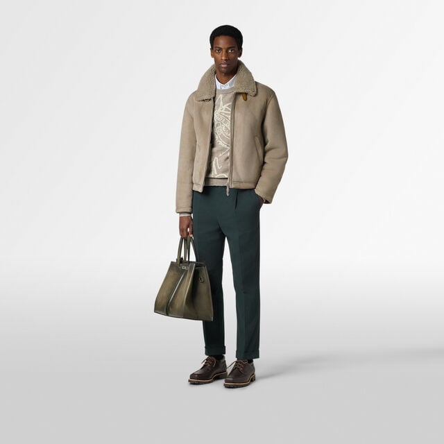 Luti 38 Leather Tote Bag, SANDSTORM, hi-res 7