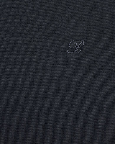 B-Thabor刺绣短袖圆领衫, Nero Blue, hi-res