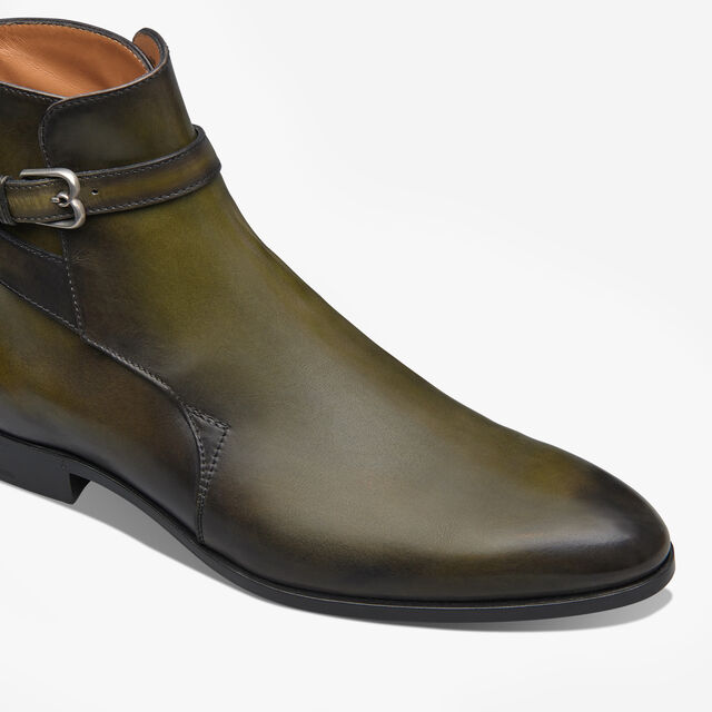 B Volute Leather Boot, NERO CAVIAR, hi-res 6