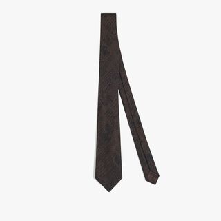 All Over Scritto Tie, DARK TAUPE, hi-res