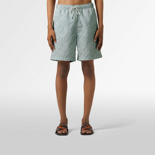 Marbeuf Scritto Swimshorts, CELADON SCRITTO, hi-res 2