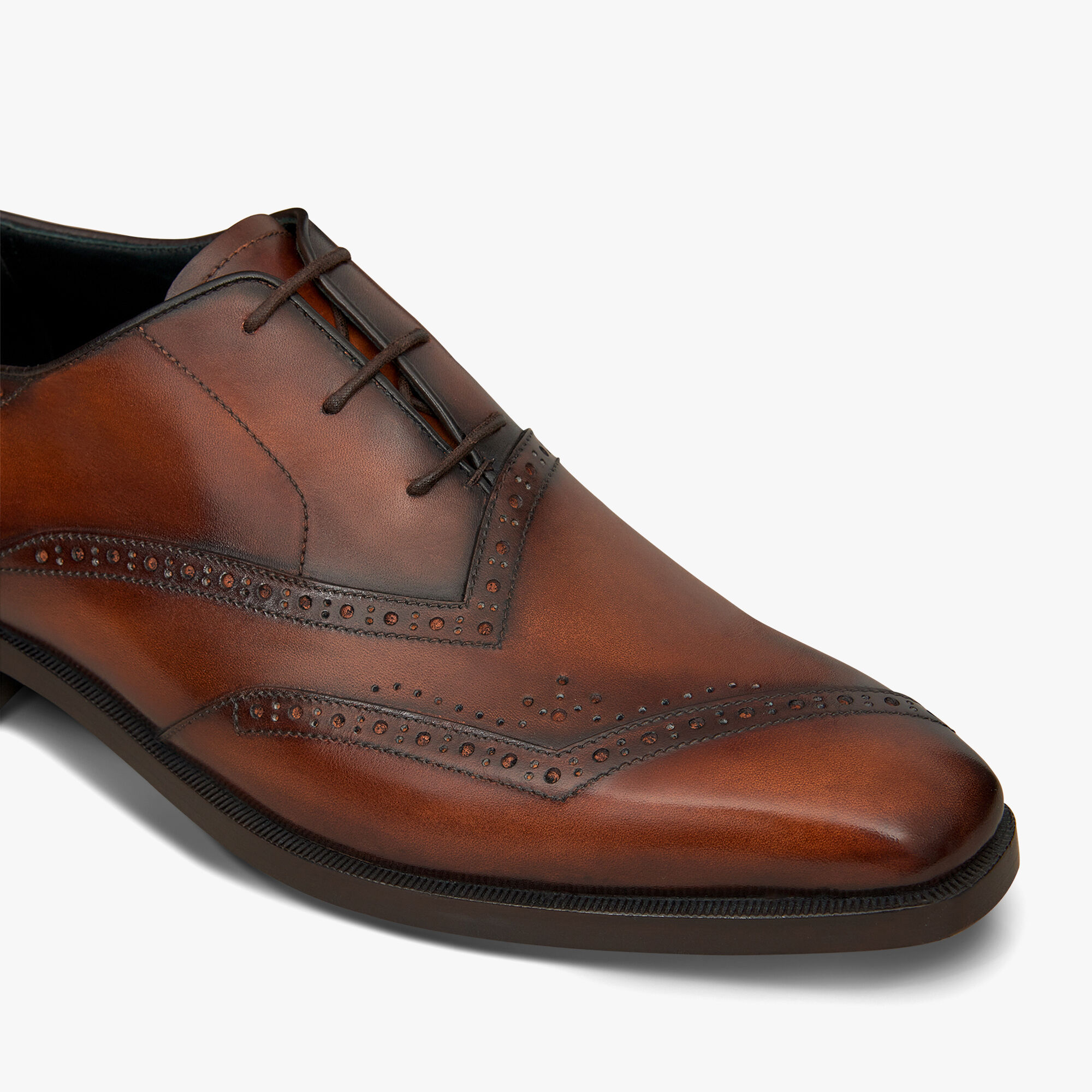 Demesure Leather Oxford, CACAO INTENSO, hi-res 6