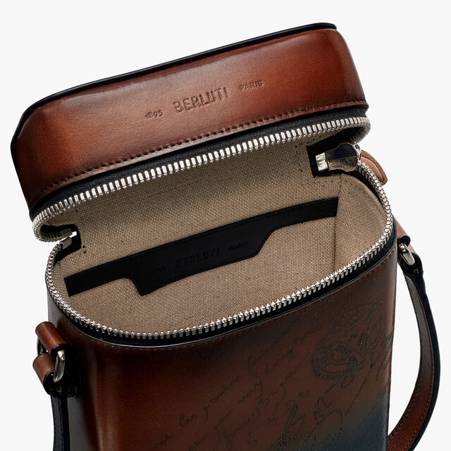 Free Scritto Leather Messenger, CLOUDY CACAO, hi-res 5