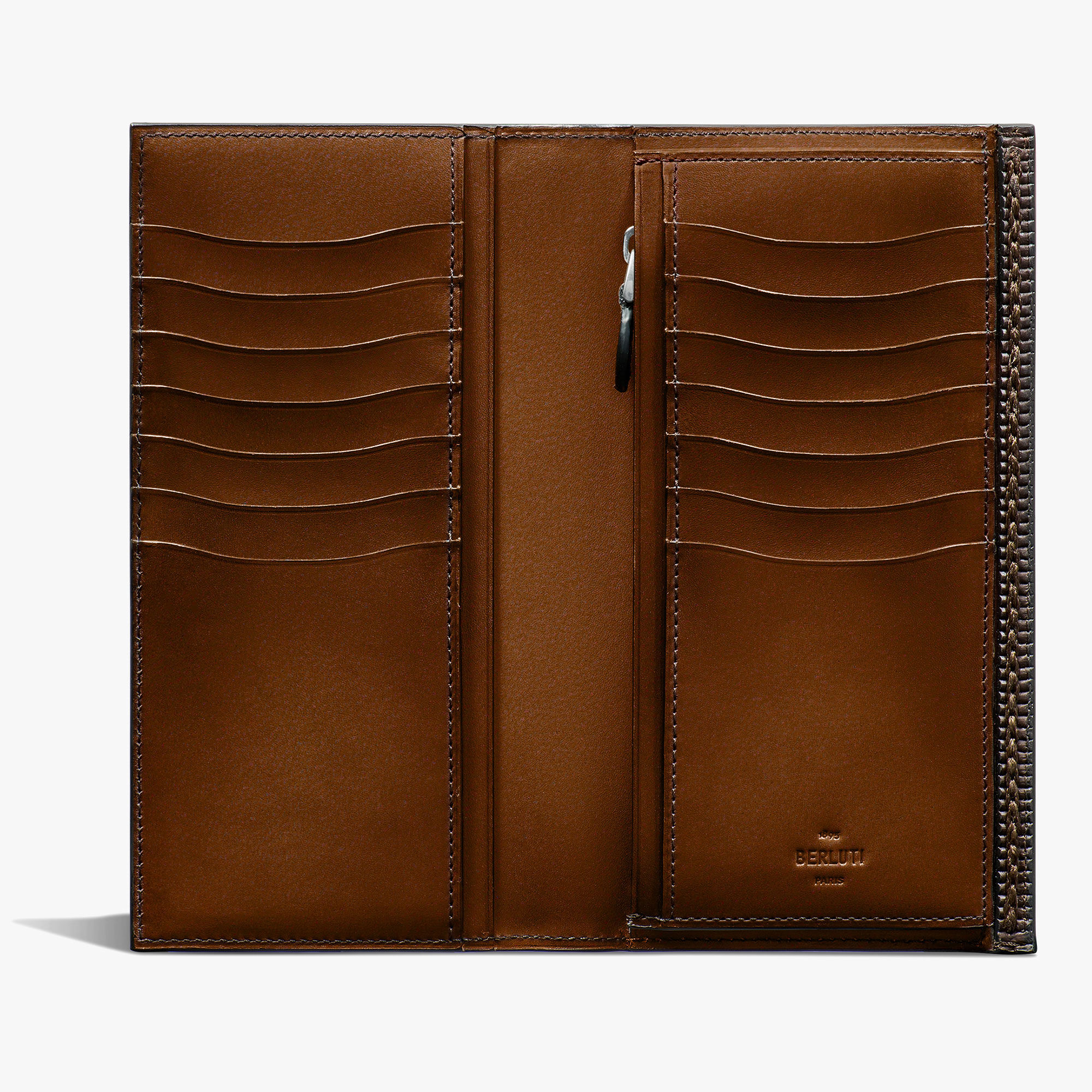 Espace Gradiant Scritto Leather Long Wallet | Berluti US