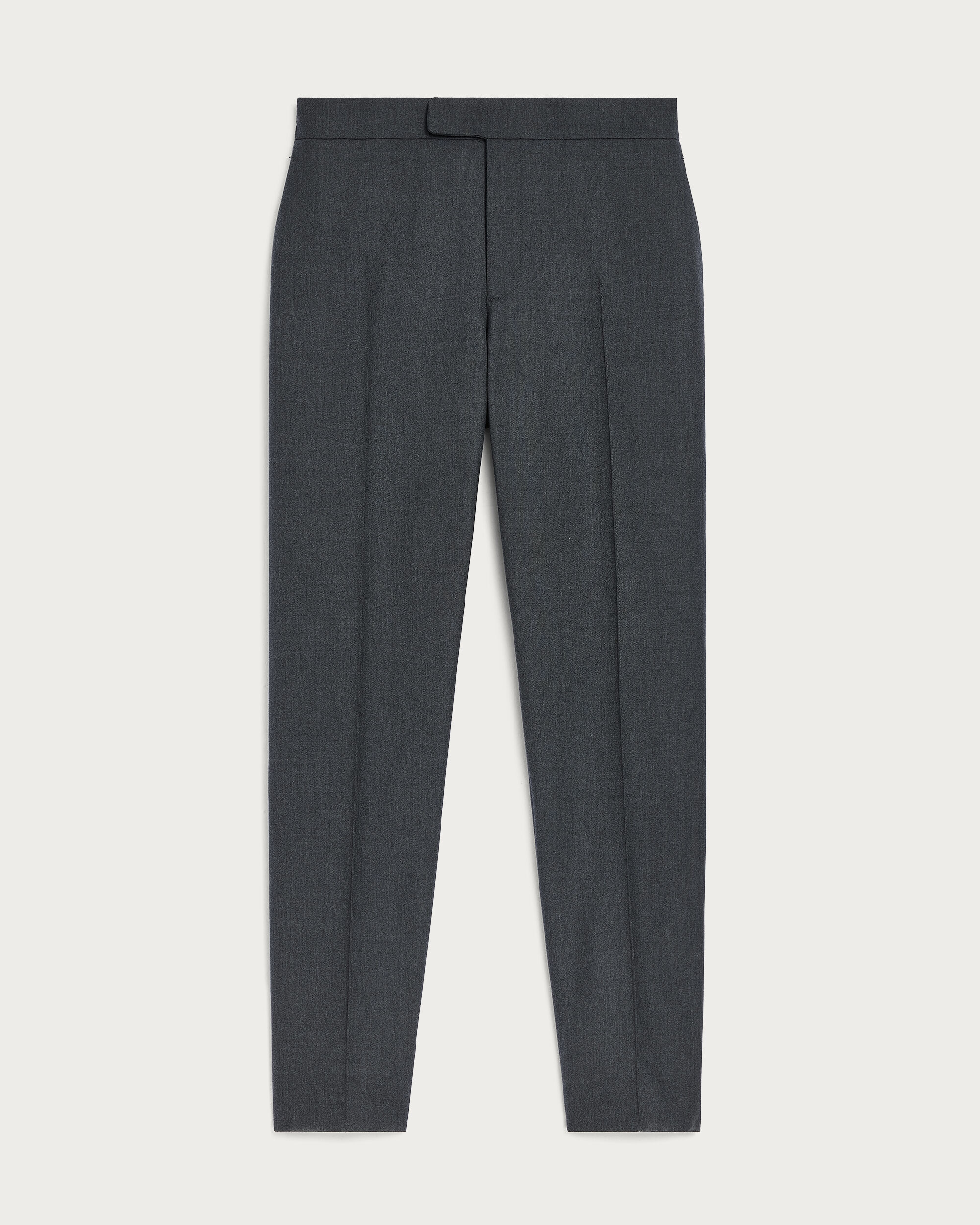 Alessio Trousers with Leather Zip-puller, Dark Lead & Mysterious Grey, hi-res