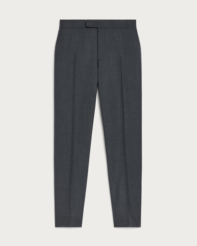 Alessio Trousers with Leather Zip-puller, Dark Lead & Mysterious Grey, hi-res