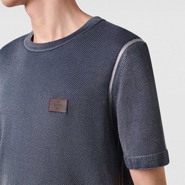 Light Shadow Short Sleeved Crewneck, LIGHT DUSTY BLUE, hi-res 5