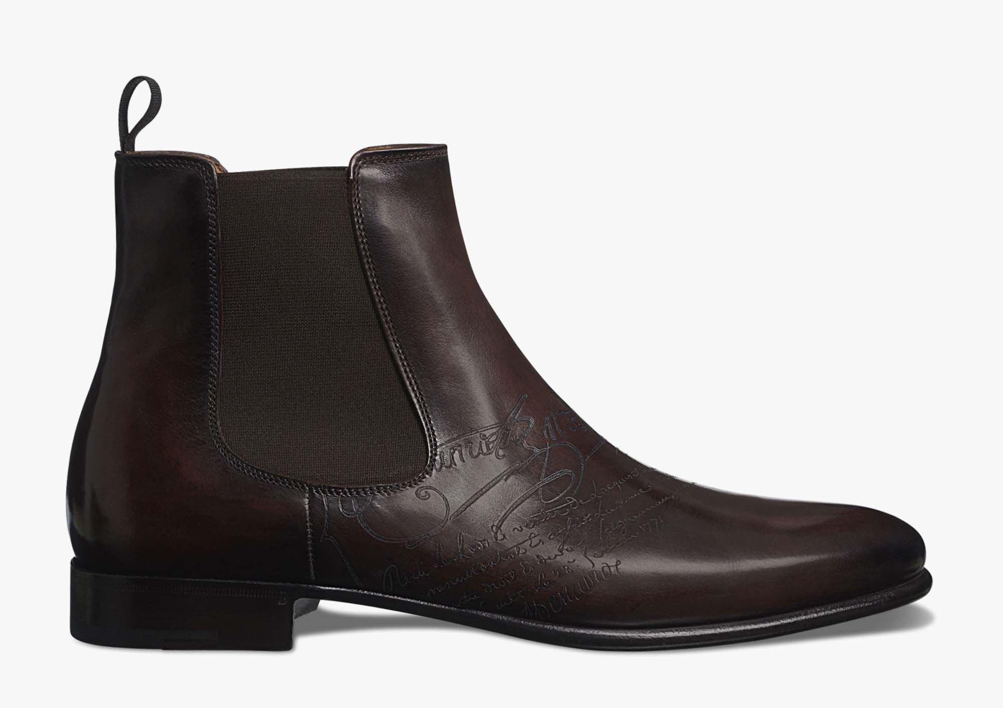 Cursive Galet Scritto Leather Boot