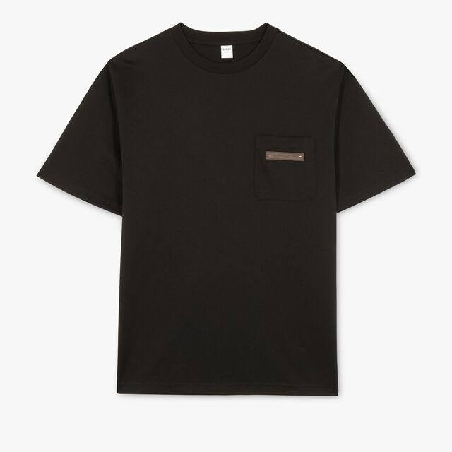 Leather Tag T-Shirt, NOIR, hi-res 1