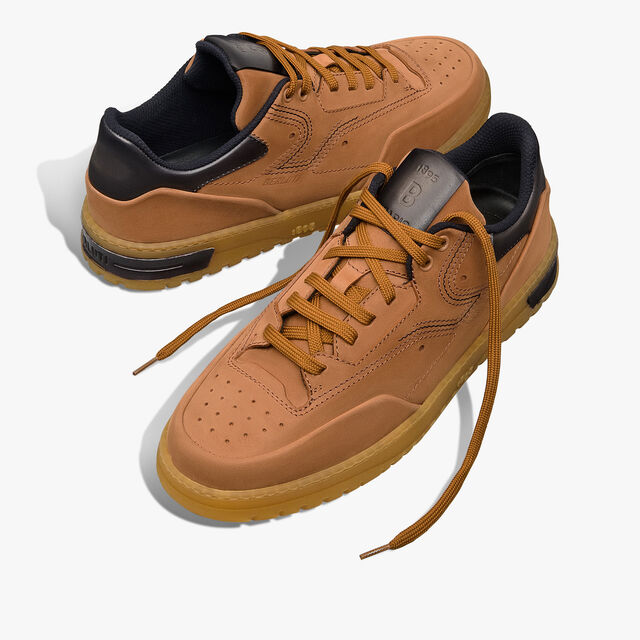 Playoff Nubuck Leather Sneaker, HAVANA, hi-res 7
