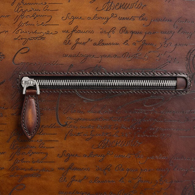 Formula 1005 Scritto Leather Rolling Suitcase, CACAO INTENSO, hi-res 7