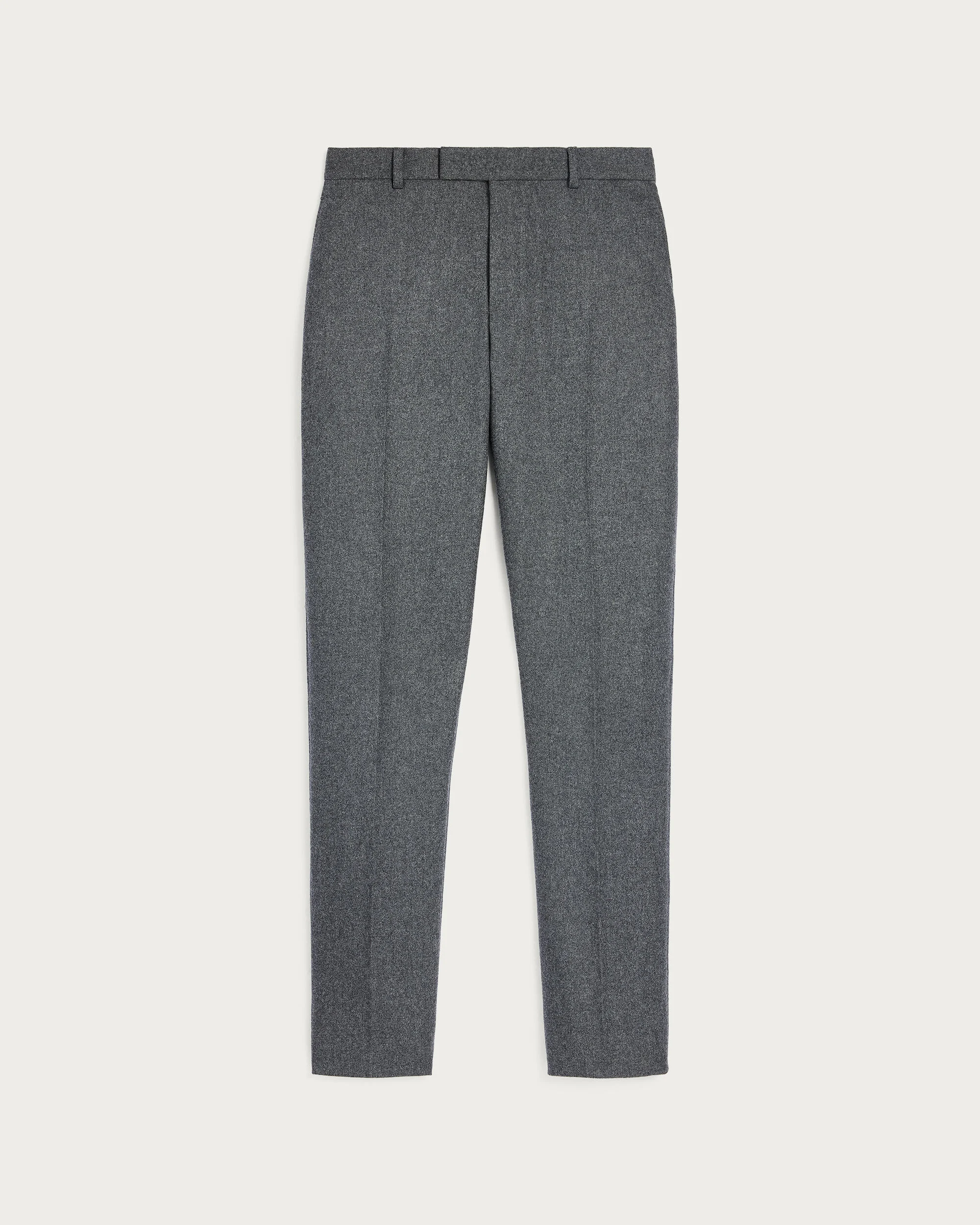 Pantalon Alessandro avec D&eacute;tail en Cuir, Anthracite, hi-res
