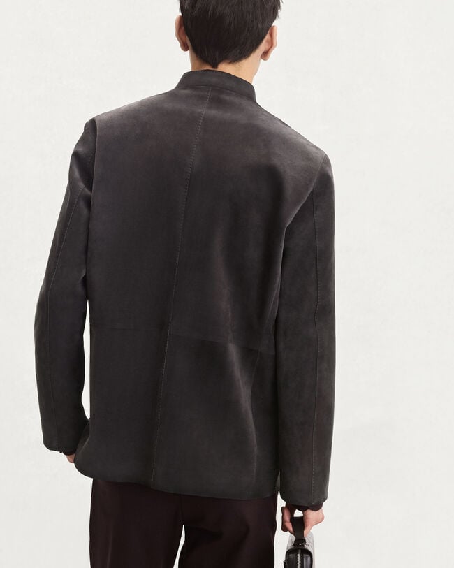 Patina Leather Foresti&egrave;re Jacket, Warm Purple Grey, hi-res