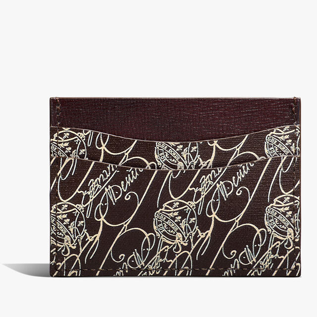 Bambou Toile Marbeuf Card Holder, DARK BROWN + MADURO, hi-res 1