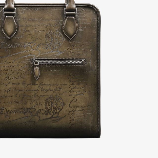 Sac Bandoulière Premier Jour Cabas En Cuir Scritto, APPENNINI, hi-res 7