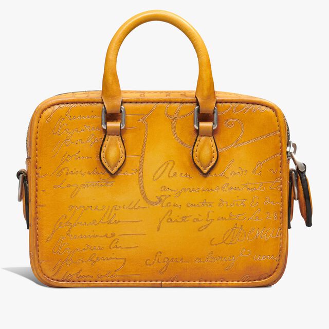Un Jour Nano Scritto Leather Pouch, MIMOSA, hi-res 2