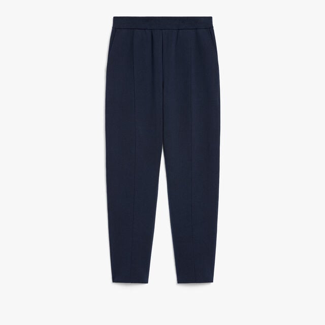 Double Face Knitted Pants, COLD NIGHT BLUE, hi-res 1