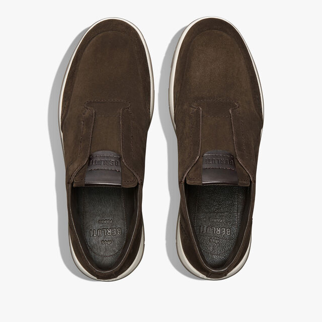 Echappée Suede Calf Slip On, DARK BROWN, hi-res 3
