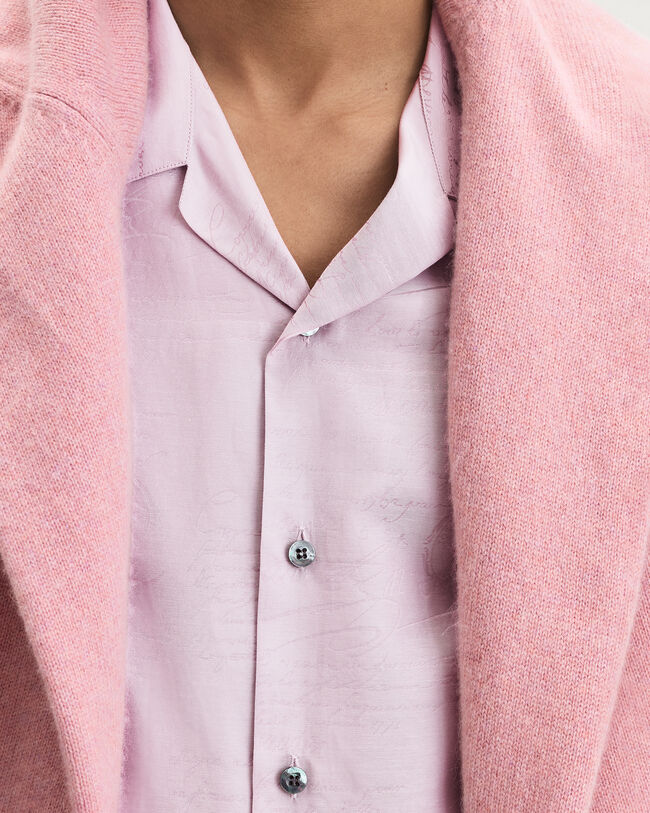 Scritto图纹短袖衬衫, Antique Rose, hi-res