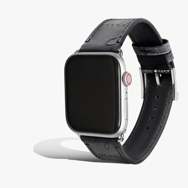 Apple Watch Bracelet Scritto Leather, LIGHT ALUMINIO, hi-res 3