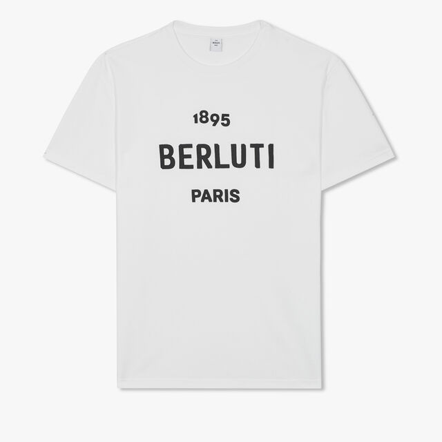 Embroidered Logo T-shirt, BLANC OPTIQUE, hi-res 1