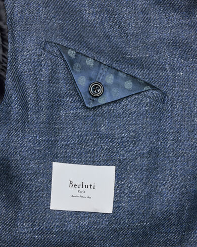 Marcello Jacket with Leather Details, Soladite Blue, hi-res