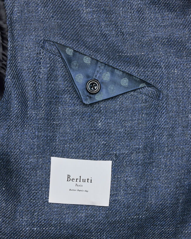 Marcello Jacket with Leather Details, Soladite Blue, hi-res