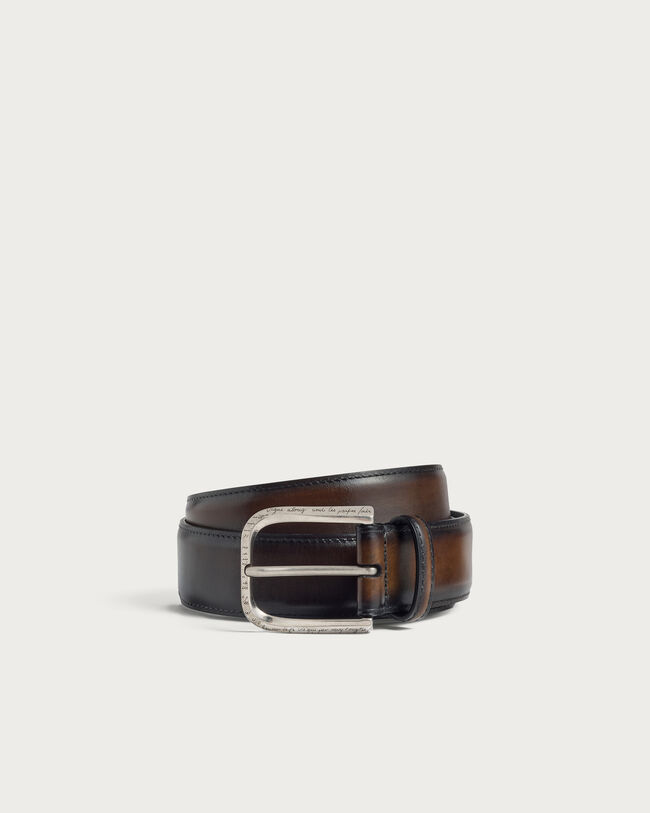 Curve Belt, Charcoal Brown, hi-res
