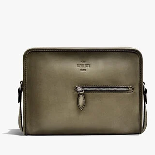 Journalier Leather Messenger, SANDSTORM, hi-res