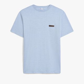 레더 탭 T-셔츠, SKY BLUE, hi-res