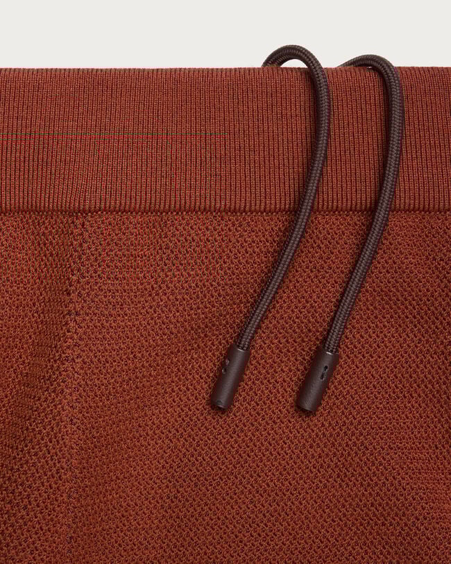 Shadow Jogpants with Leather Detail, Rust, hi-res