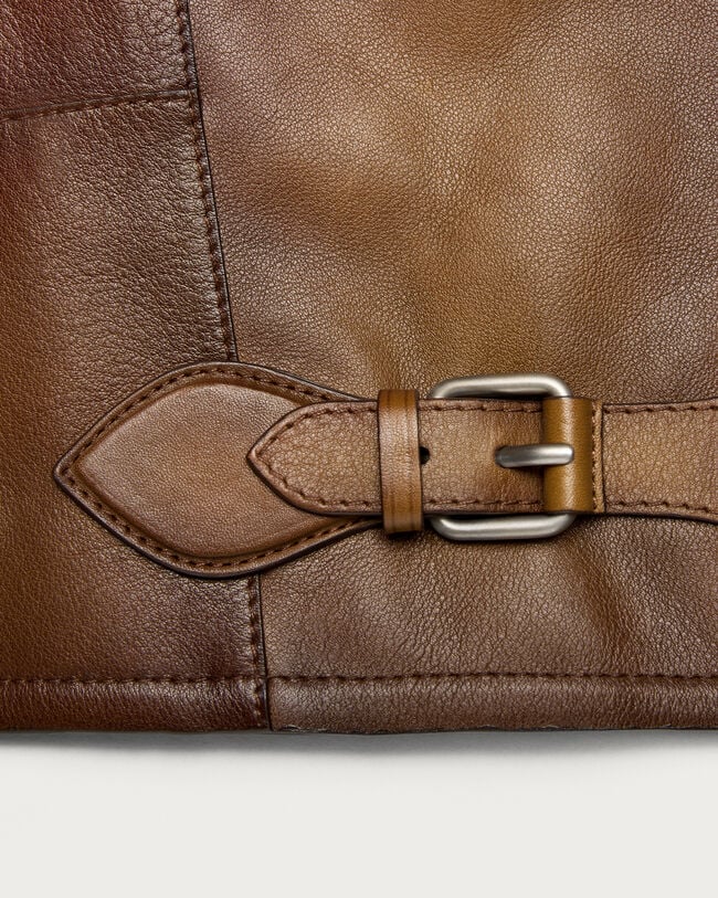 Leather Patina Un Jour Biker, Jungle Brown, hi-res