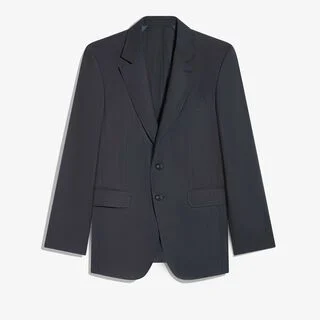 Light Summer Construction Wool Jacket, COLD NIGHT BLUE, hi-res