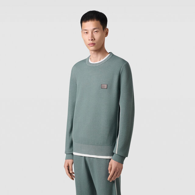 Shadow Crewneck, PRASIN GREEN, hi-res 2