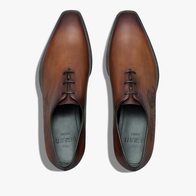Alessandro Démesure Scritto Leather Oxford, CACAO INTENSO, hi-res 3