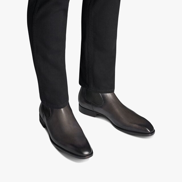 Caractère Capri Leather Boot, NERO GRIGIO, hi-res 7