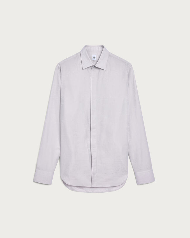 Andy Scritto Pattern Shirt, Icy Grey, hi-res