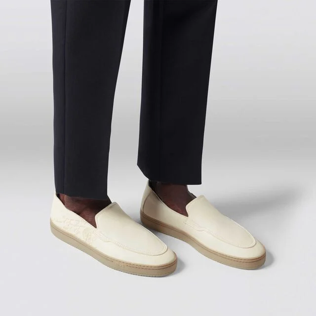 Eden Scritto Leather Loafer, OFF WHITE, hi-res 7