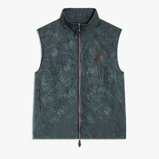 Scritto Sleeveless Nylon Gilet, OCEANIC JADE, hi-res
