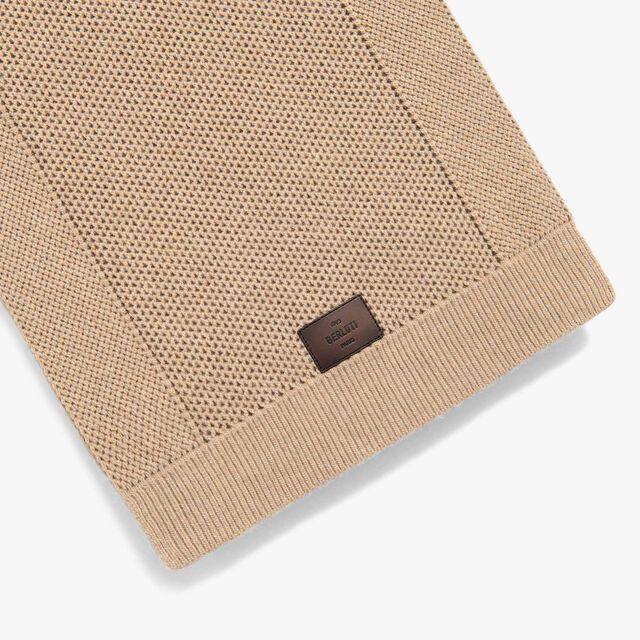 Écharpe Scritto En Laine et Cachemire, FLUFFY BEIGE, hi-res 3