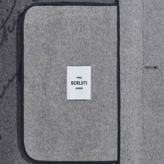 Manteau en Laine et Cachemire Double Face, GREY/ INTERNAL GIANT SCRITTO, hi-res 5