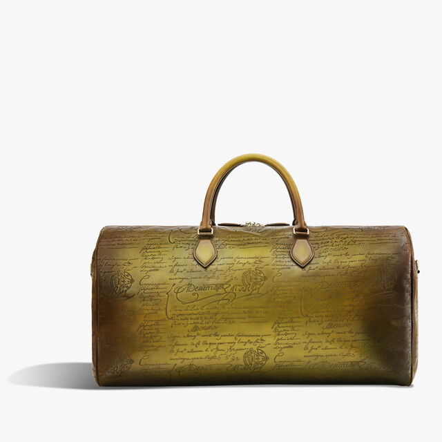 Sac De Voyage Jour Off GM En Cuir Scritto, JUNGLE GREEN, hi-res 3