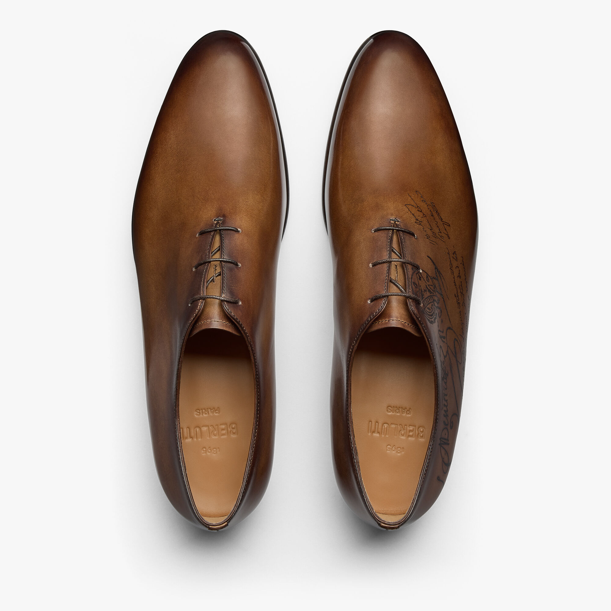 Alessandro Galet Scritto Leather Oxford - Size: 8.5 - Men - Berluti
