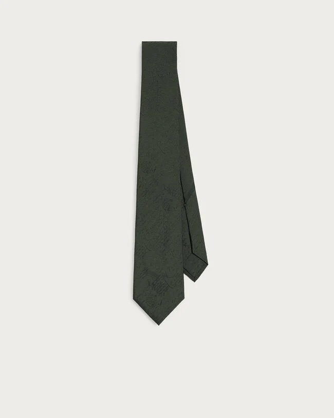 クラシック スクリットパターン タイ, Dark Green, hi-res