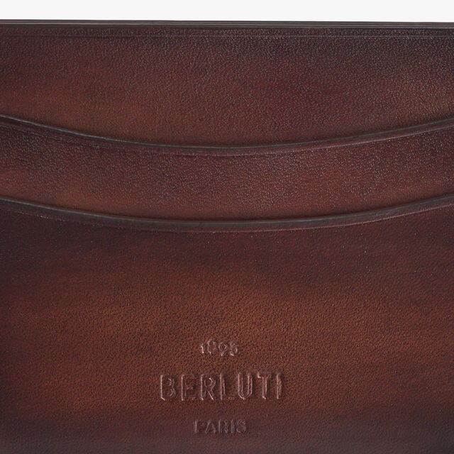 Bambou Card Holder In Leather, MADURO, hi-res 3