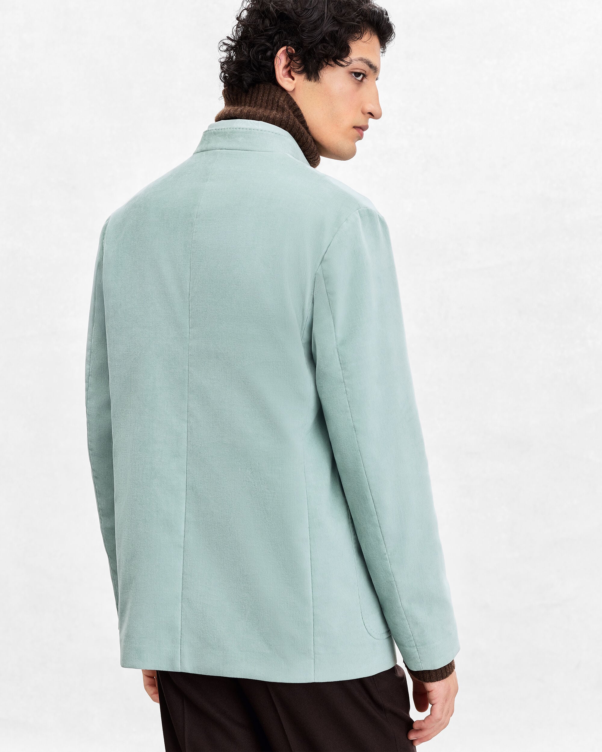 Cotton Corduroy Foresti&egrave;re Jacket, Duck Egg, hi-res