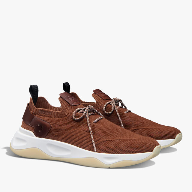 Shadow Cashemere And Lagoon Calf Sneaker , TOFFEE, hi-res 2