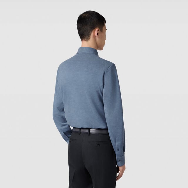 Chemise avec Poche Scritto, BLUE DENIM, hi-res 3
