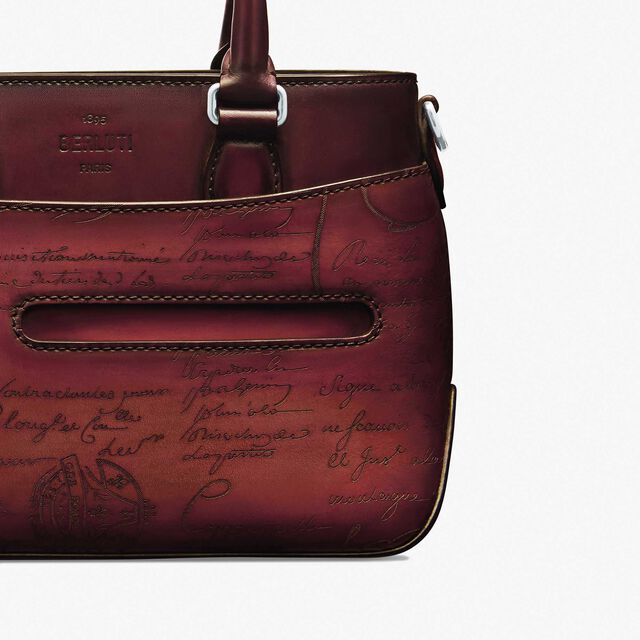 Toujours Gulliver Gradiant Scritto Leather Messenger, LIGHT SAINT EMILION, hi-res 5